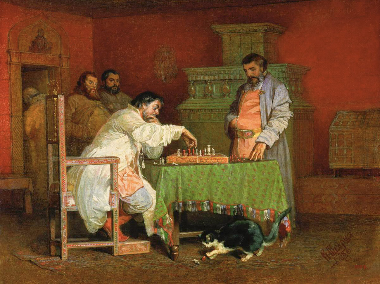 Алексей Михайлович играе шах