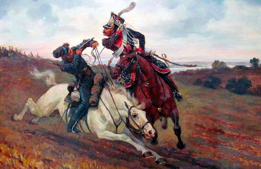 '¿Quién es quién? Duelo de cosacos con lancero polaco', Víktor Mazurovski