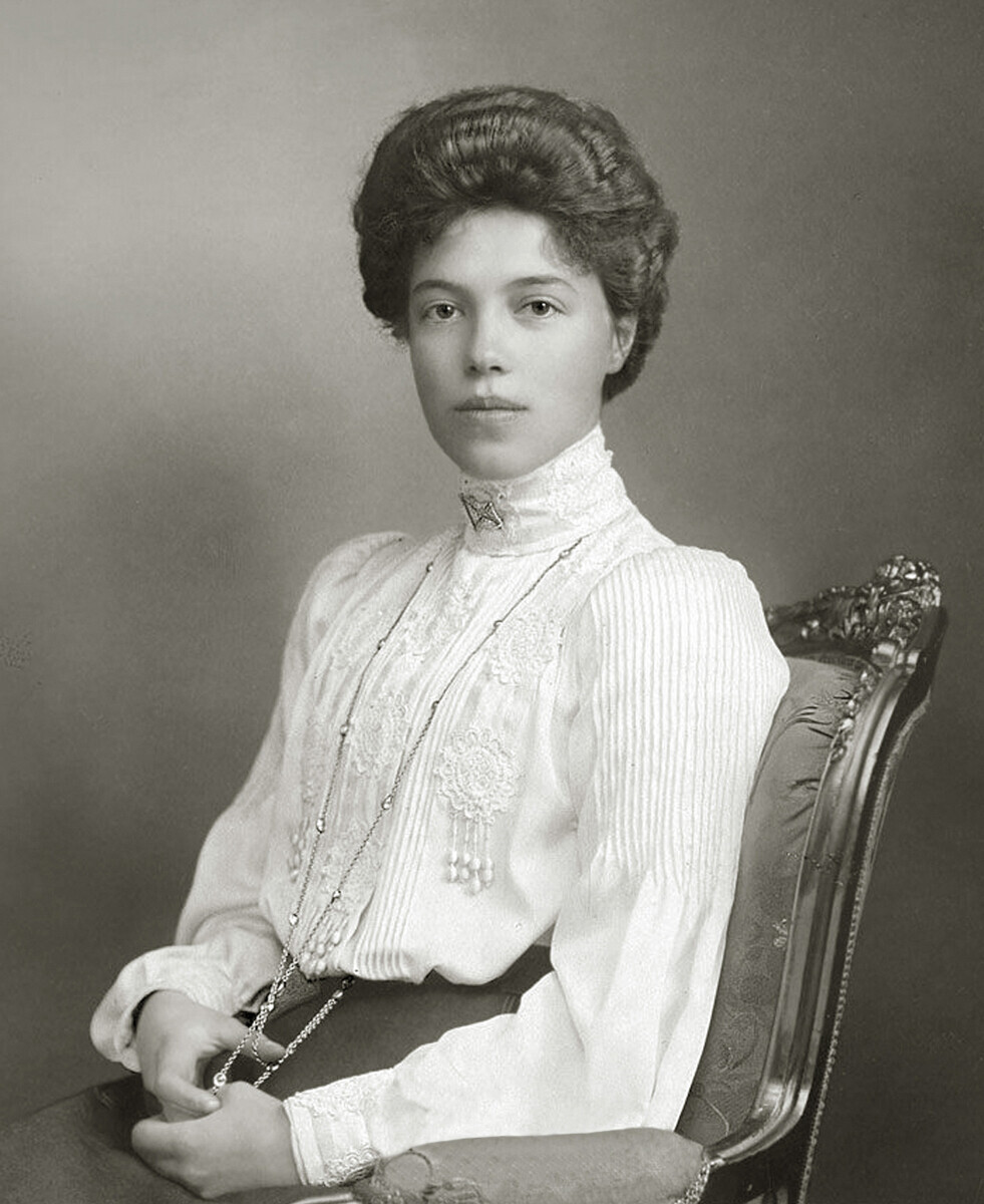A Grã-Duquesa Russa Olga Alexandrovna Romanova.