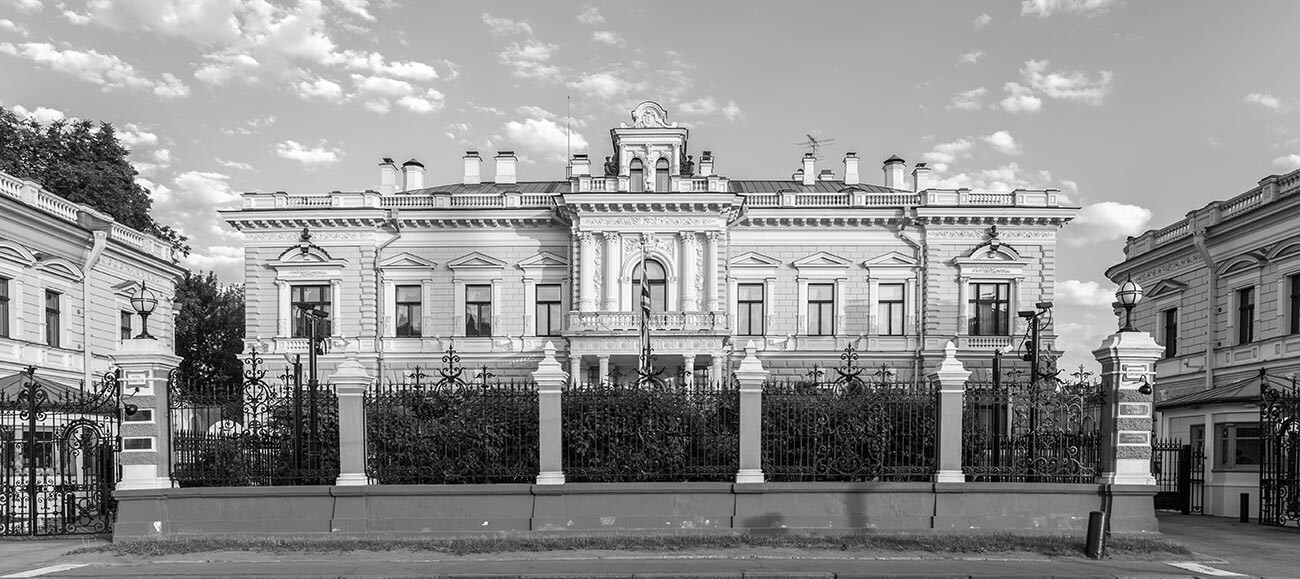 Die Сharitonenko-Villa, Sofiyskaja Embankment, Moskau. Das Gebäude, in dem die britische Botschaft in der UdSSR untergebracht war.