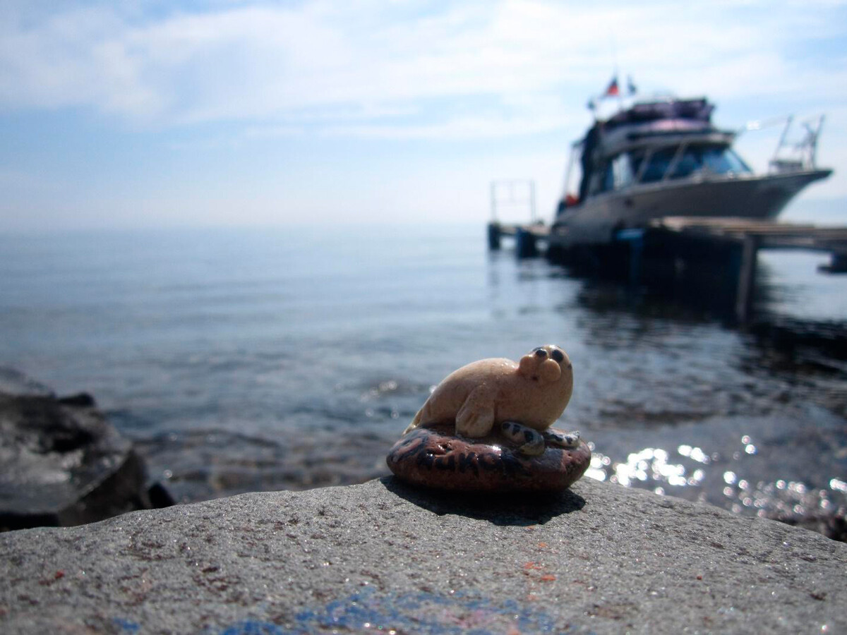 Lake Baikal at Listvyanka, July 2021