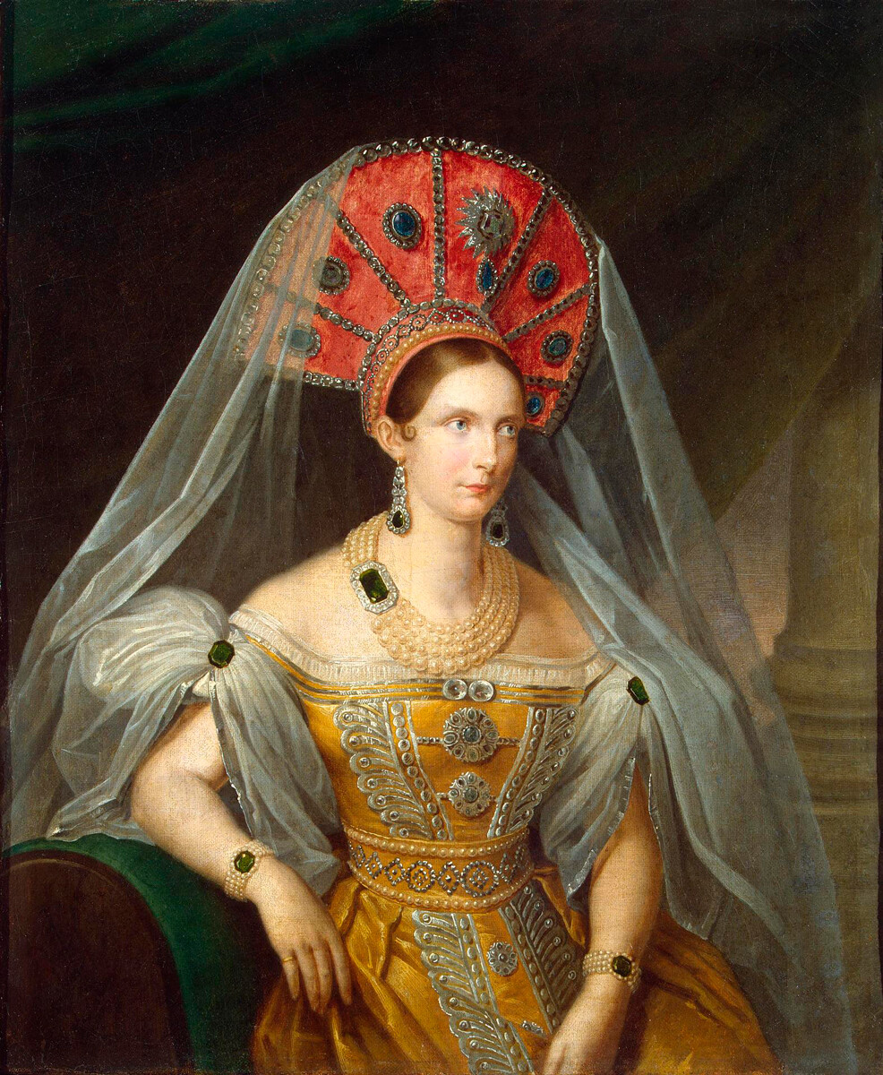 Alexandre Malоukov. Portrait de l'impératrice Alexandra Feodorovna, 1836
