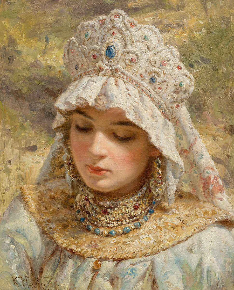 Constantin Makovski. Beauté russe, années 1880

