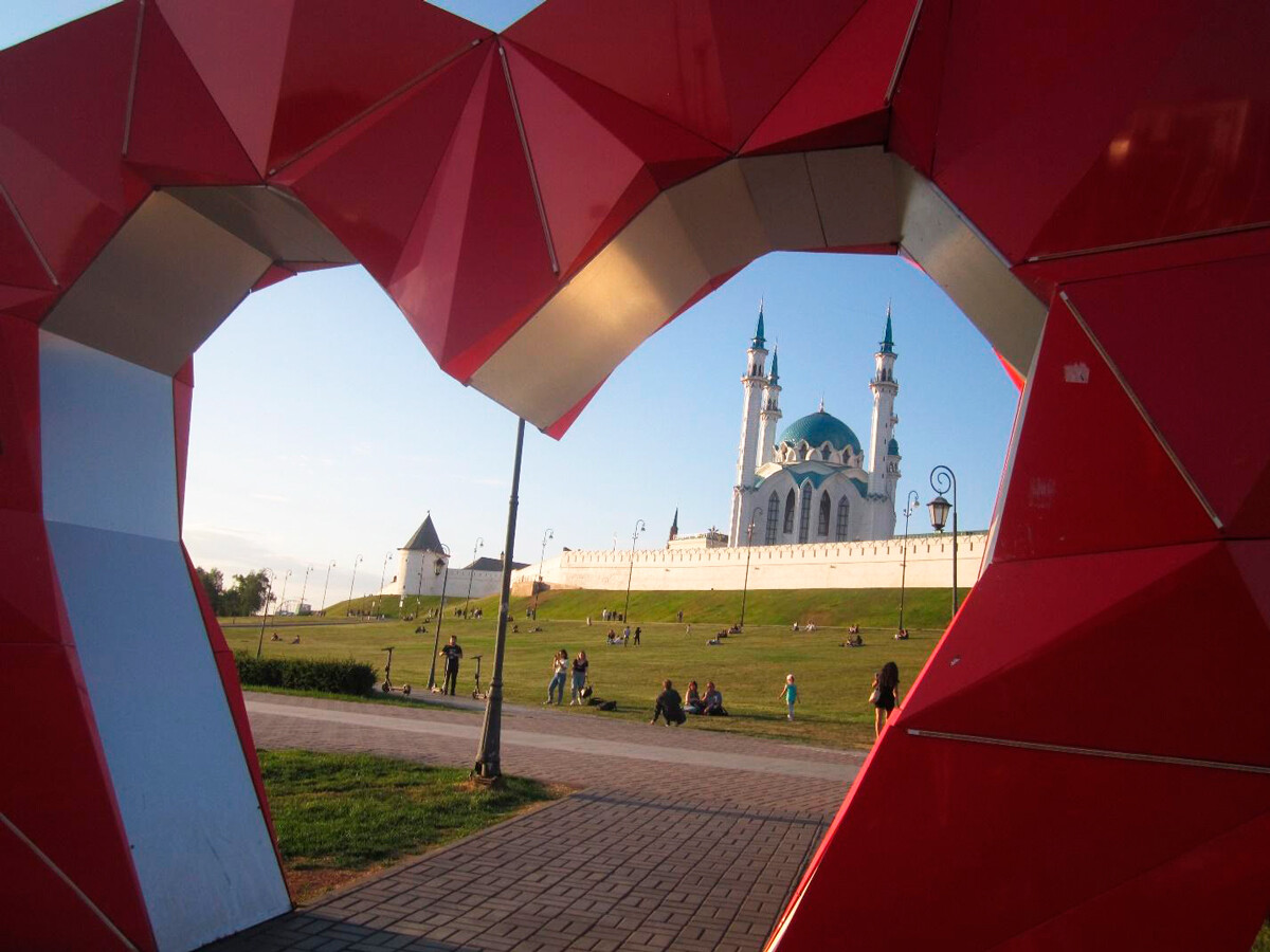 Kremlin de Kazan, l’une des villes les plus accueillantes de Russie. Juin 2021