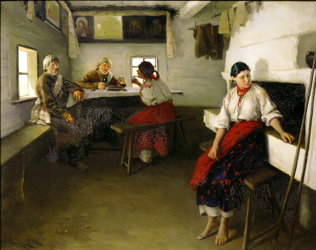Casamenteiros, 1882, Mikola Pimonenko
