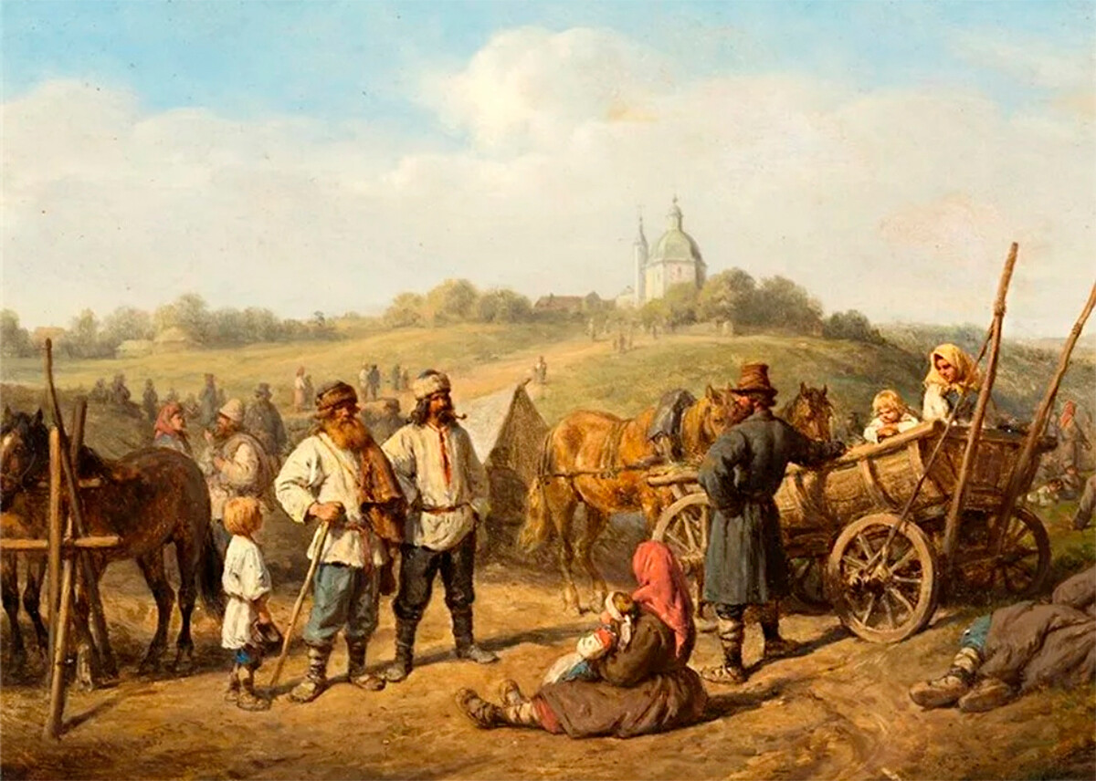 Escena marcada cerca de Smolensk, Wilhelm Amandus Beer