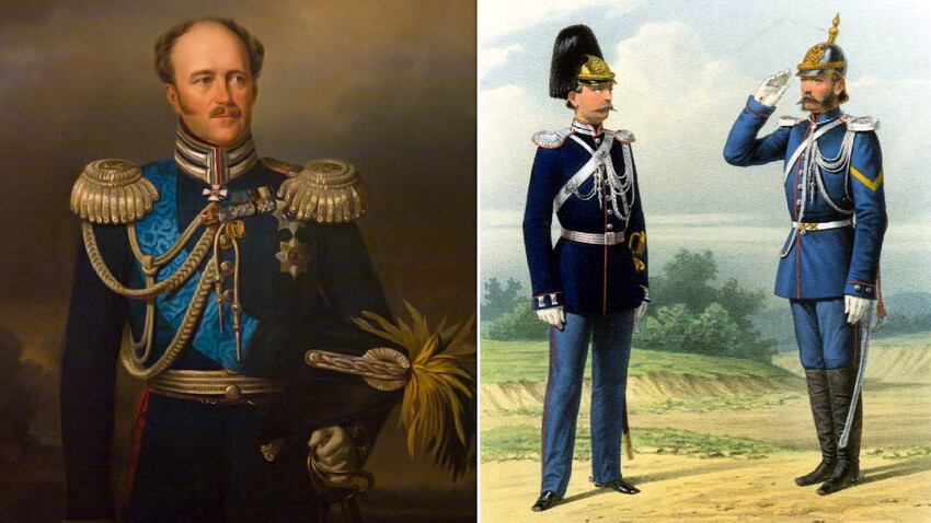 Kopija s slike F. Krugerja "Portret A. Benckendorffa v uniformi polkvadrona orožništva", 40. leta 19. stoletja, Jegor Botman 