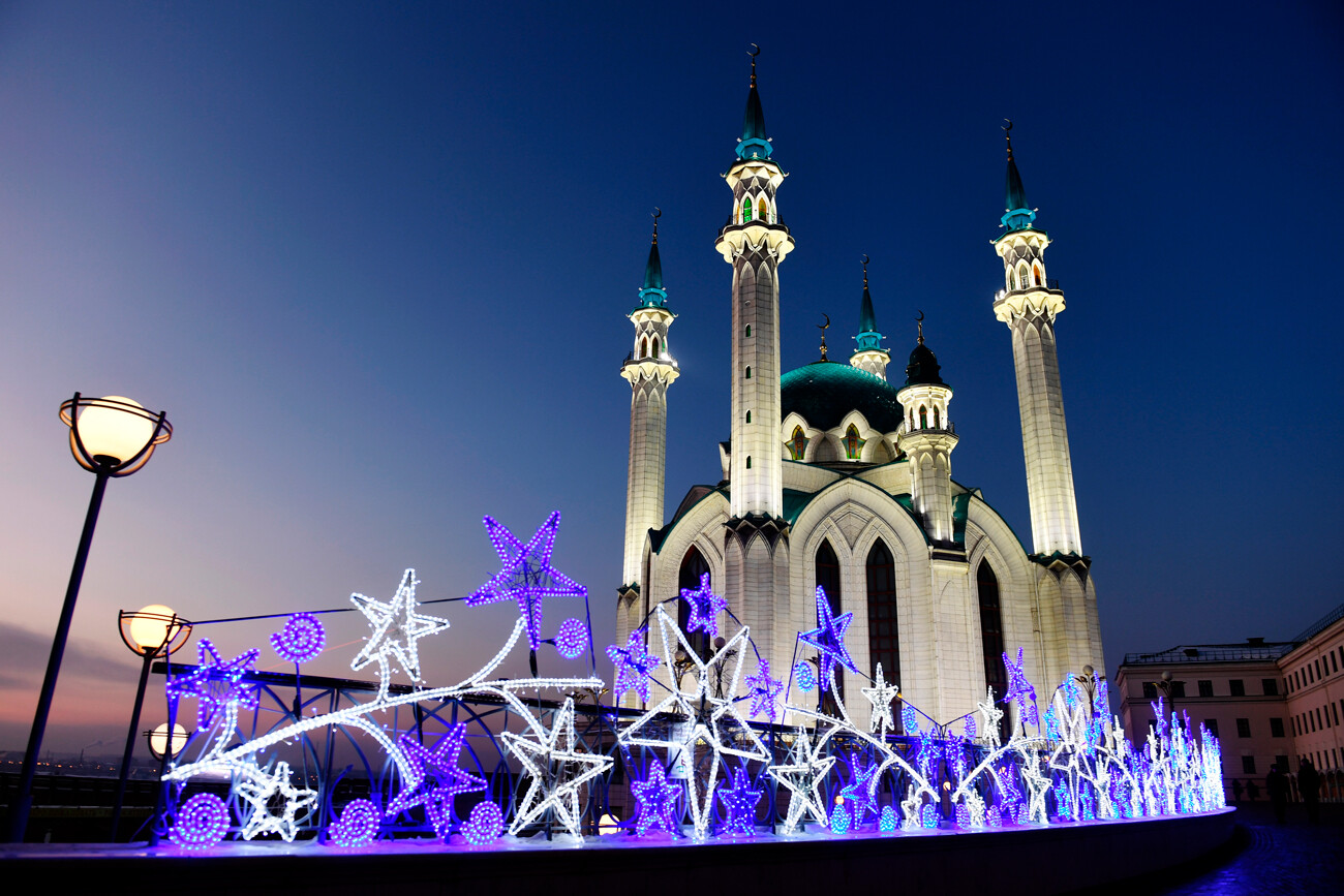 La mosquée Qolşärif de Kazan, la capitale de la République du Tatarstan (816 km à l’est de Moscou)
