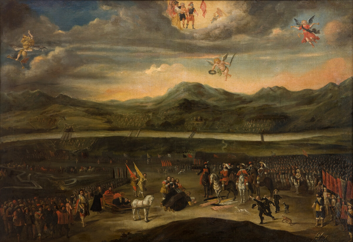 Surrender of Mikhail Shein to King Władysław IV Vasa in 1634 in Smolensk.