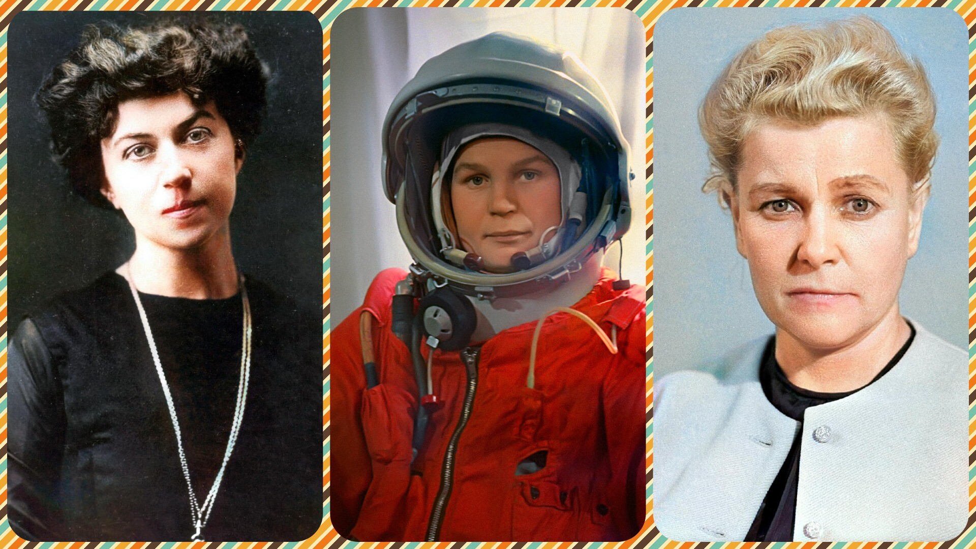 Pictured L-R: Alexandra Kollontai, Valentina Tereshkova, Yekaterina Furtseva