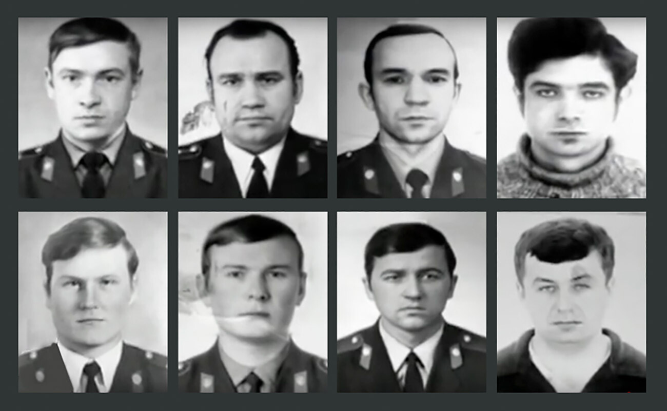 Polizisten, die an der Ermordung von Afanasjew beteiligt waren.