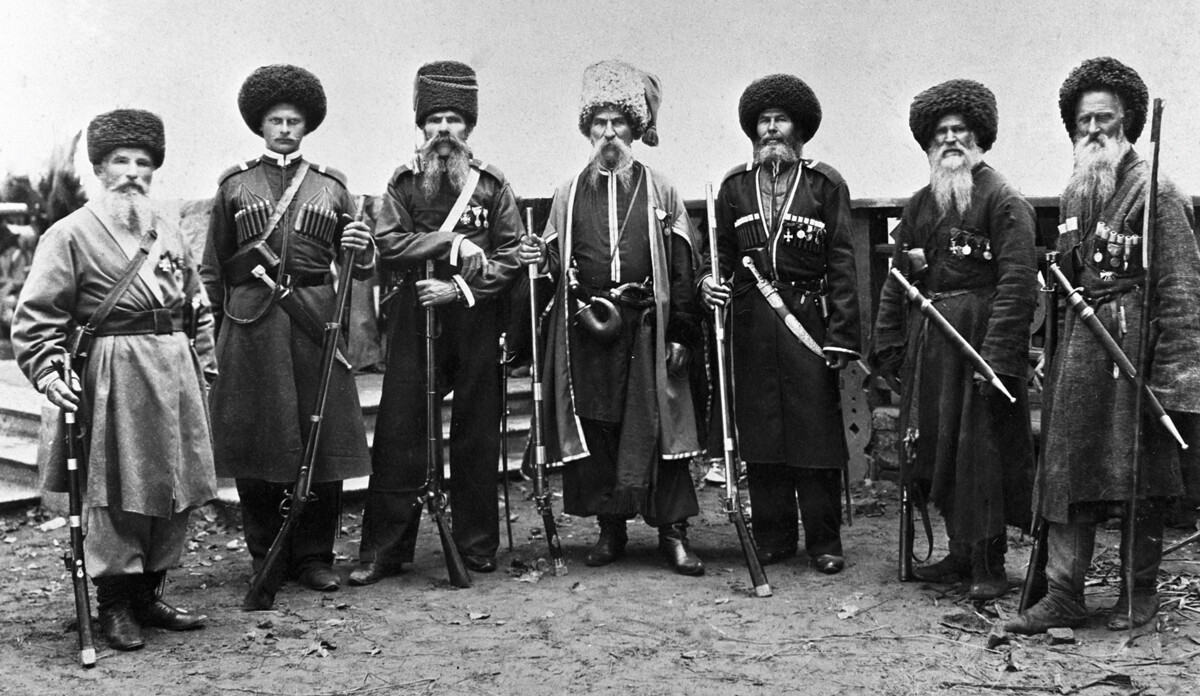 Des Cosaques de Kouban, fin du XIXe siècle