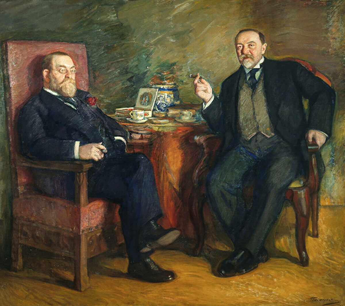 „Портрет О.С. Цетлина и Д.В. Висоцког. Уз шољицу кафе