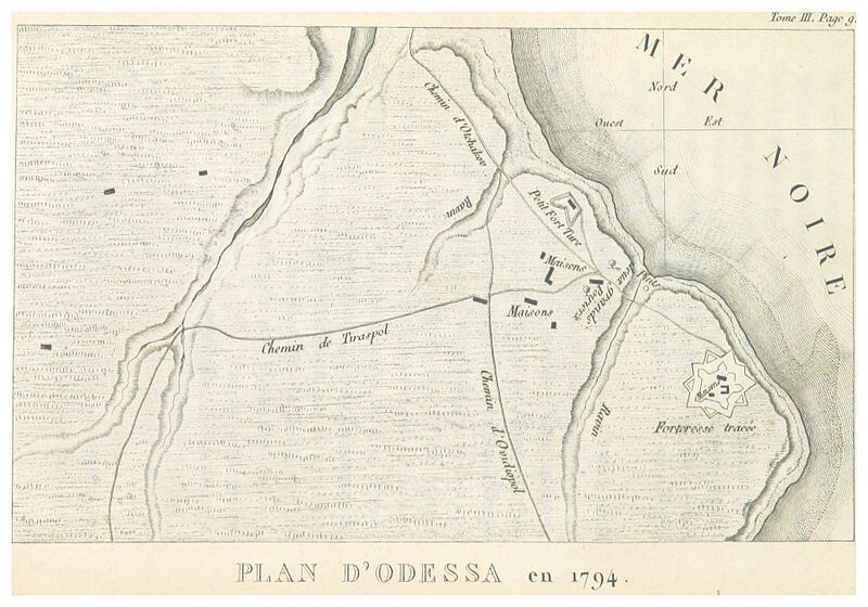 Mapa de Odessa de 1794