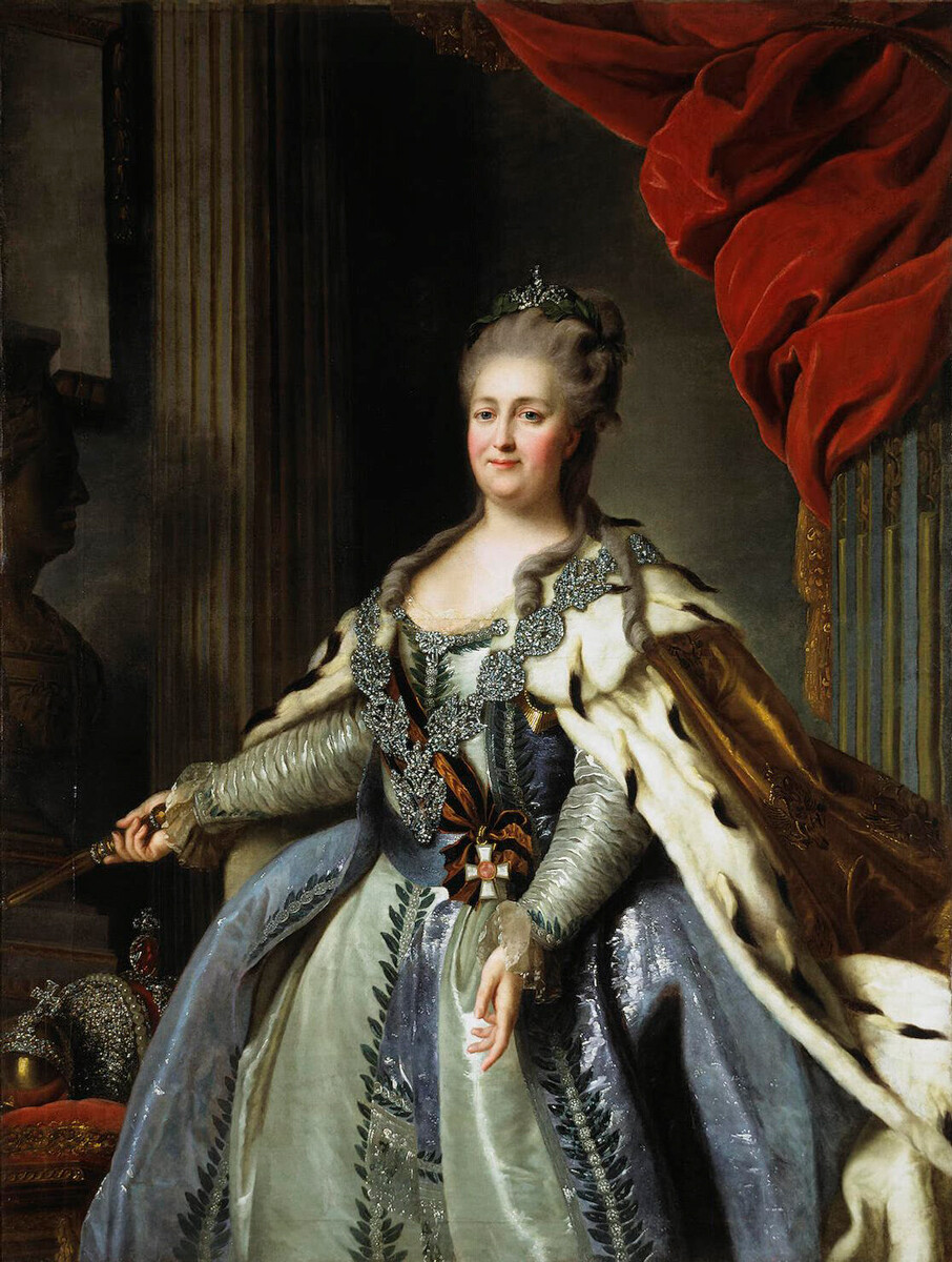 Portrait de Catherine II, 1770, Fiodor Rokotov