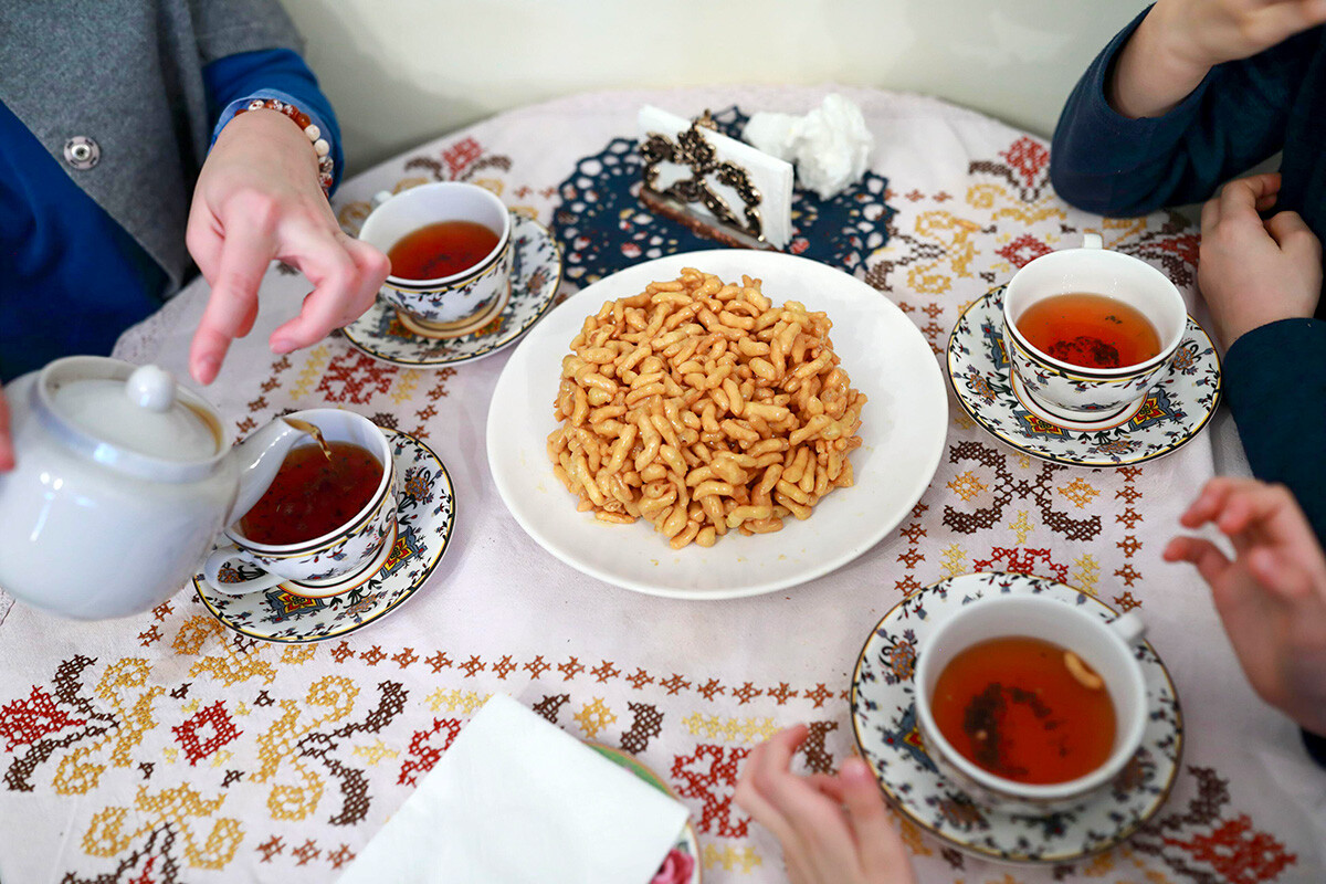 Tschäk-Tschäk ist die berühmteste tatarische Süßigkeit.