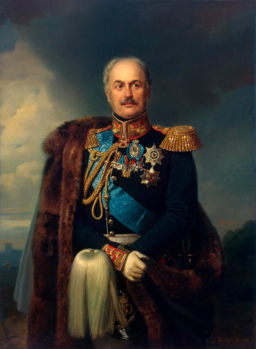 Conde Pável Kiselev, de Frantz Krueger, 1851
