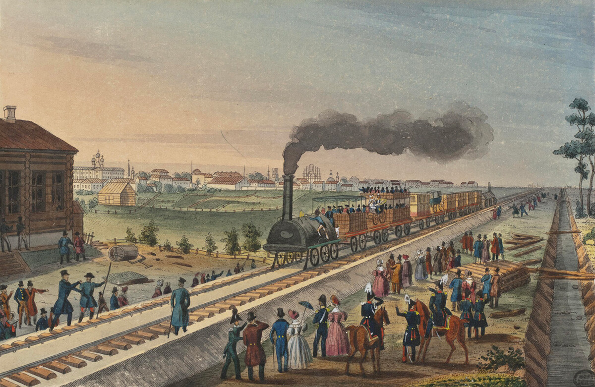 El ferrocarril de Tsarskoselskaia.
