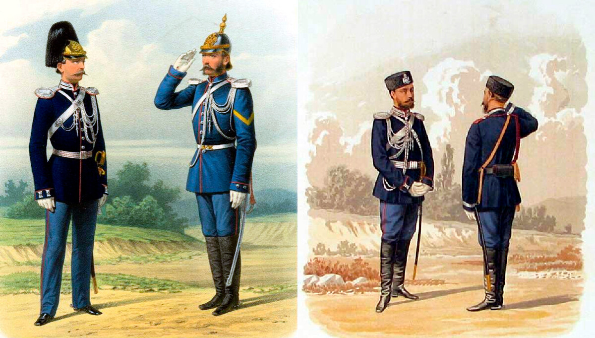 The uniforms for the Corps of Gendarmes