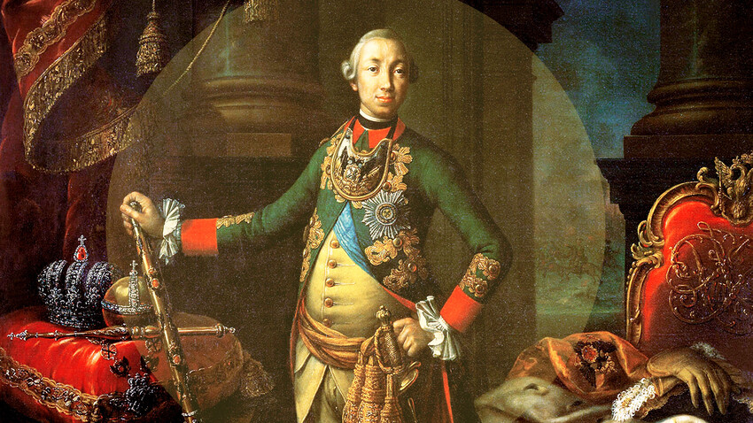 皇帝ピョートル3世の肖像画、1762年 