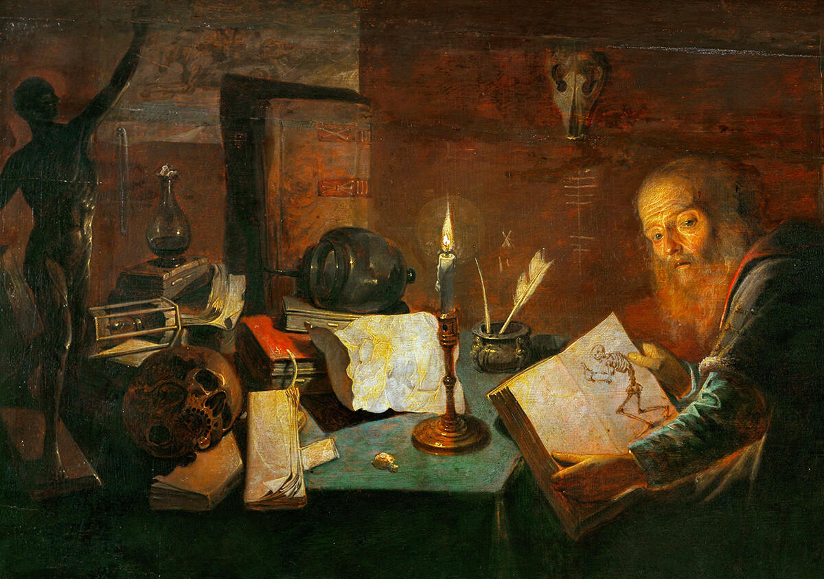 The Alchemist (1634). David Ryckaert III