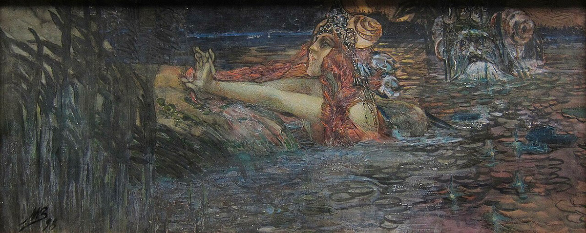 Mikhail Vrubel. Perpisahan Tsar Laut dengan Putri Volkhova, 1898