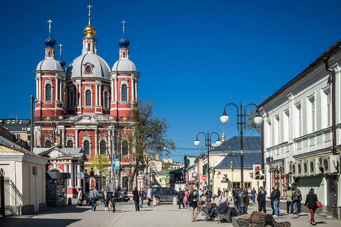 Klimentovsky Lane, view on the St. Climent's Church