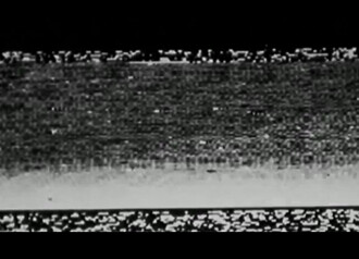 La críptica imagen parcial transmitida por el Mars 3. 
