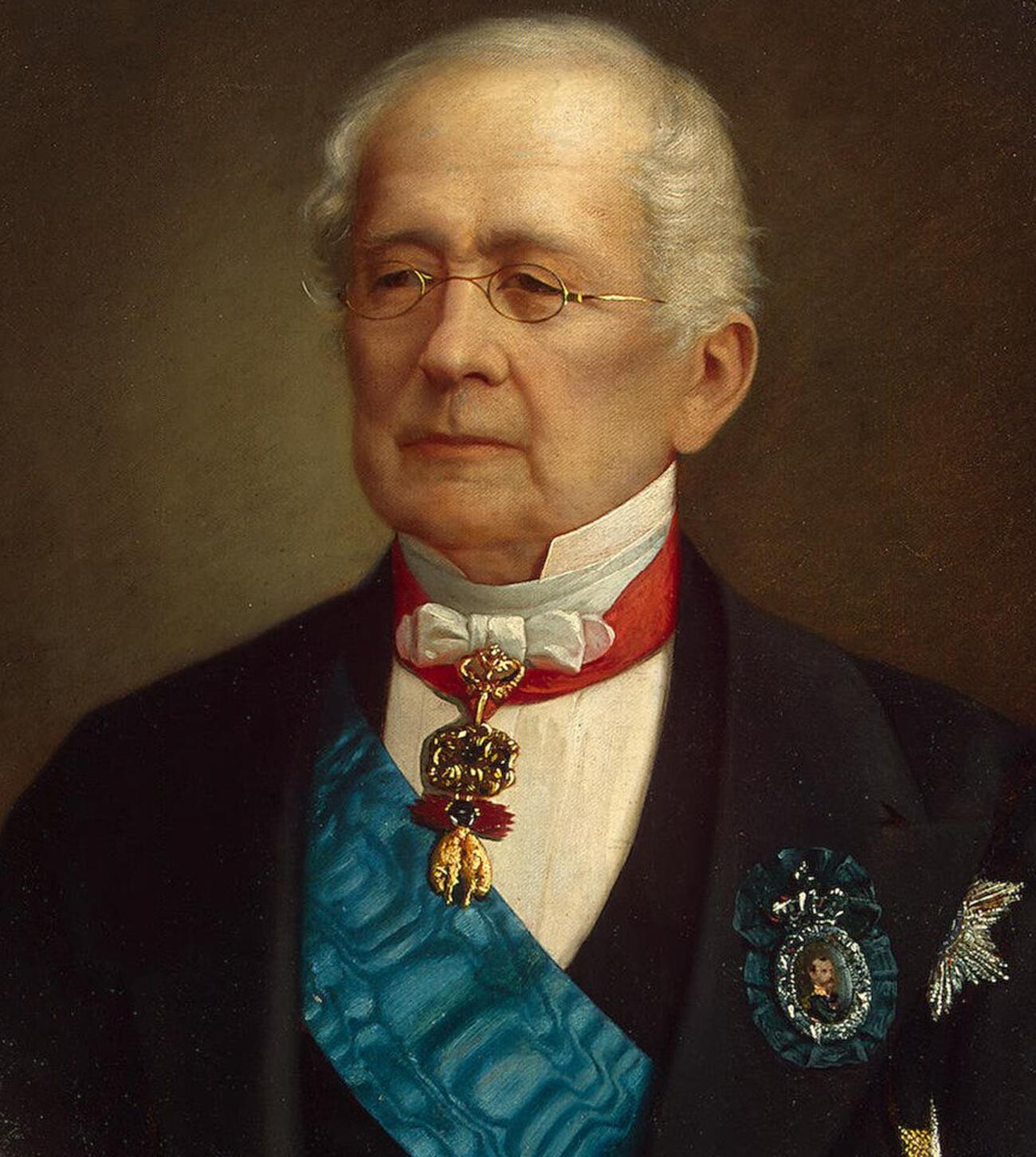 Fürst Alexander Gortschakow, Außenminister und späterer Kanzler des Russischen Reiches.