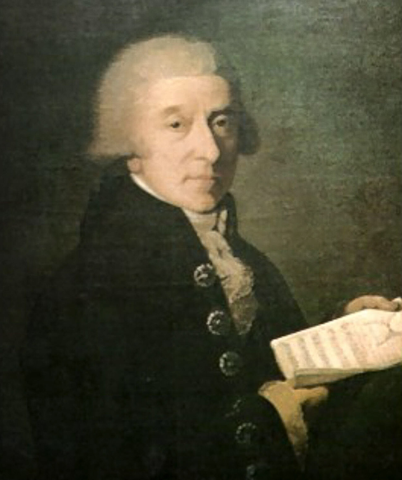 Porträt des italienischen Komponisten Giuseppe Sarti, um 1798.