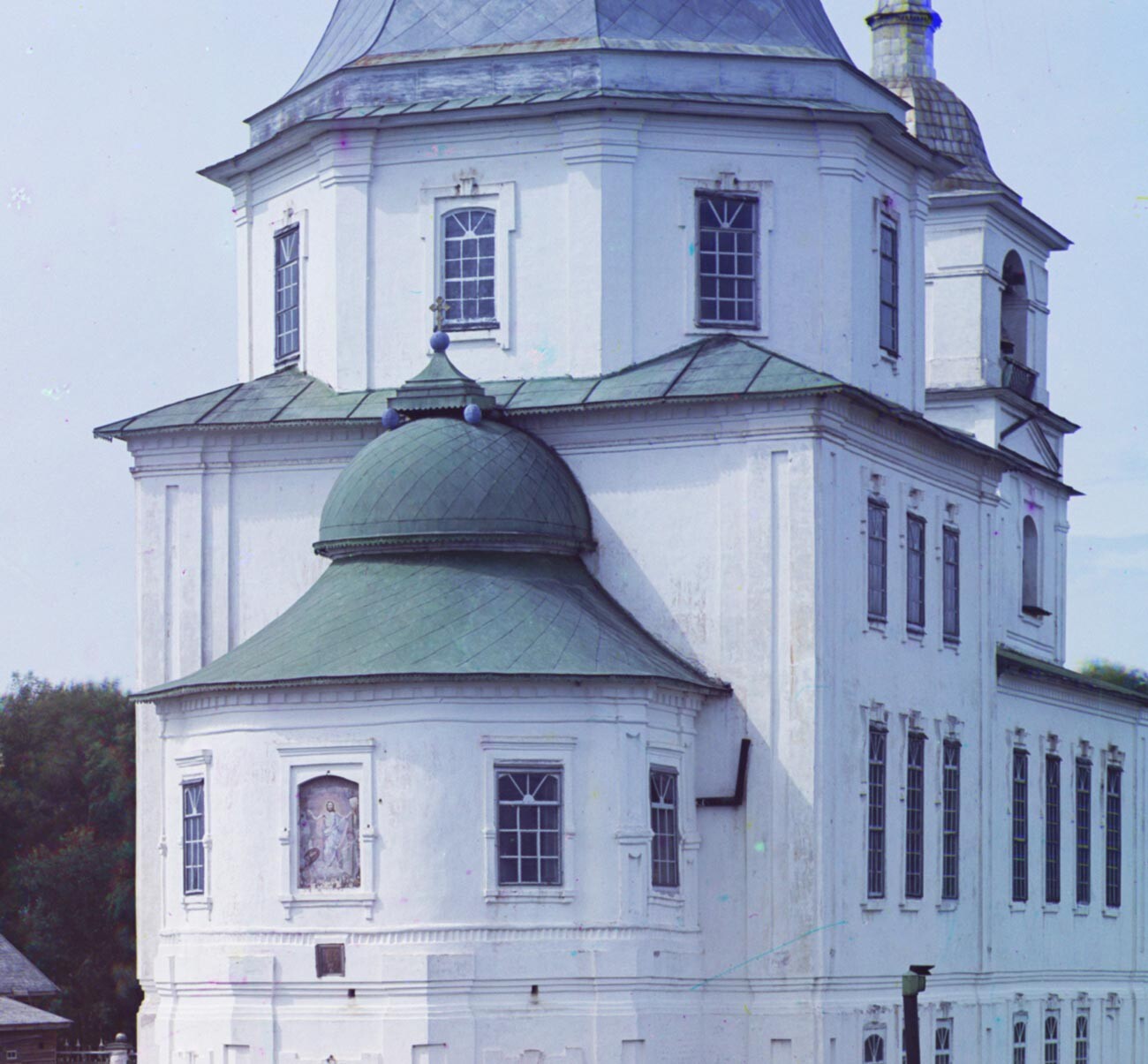 Krokhino. Chiesa della Natività. Vista a est con l’abside (contenente l’altare principale). Estate 1909