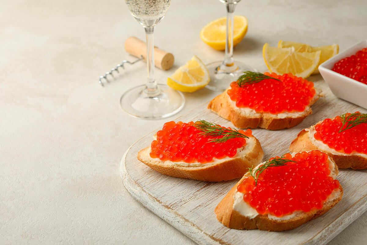 Caviale e champagne, l'abbinamento perfetto