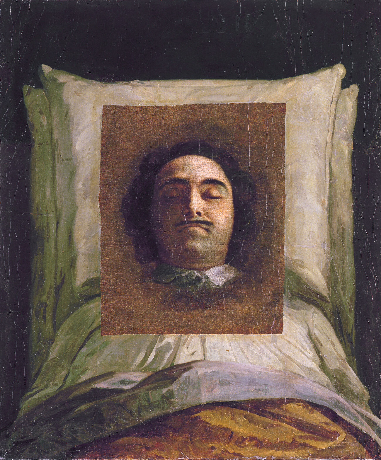 Portrait de Pierre le Grand sur son lit de mort 