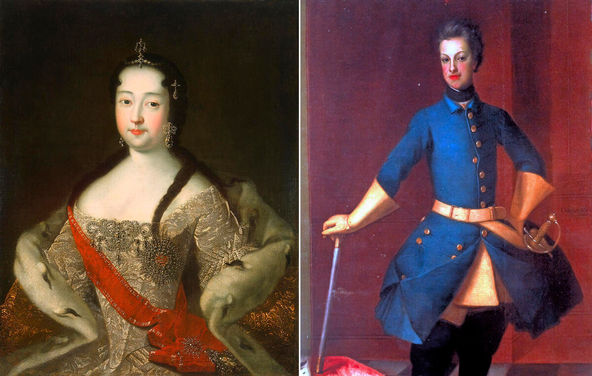 Anna Petrovna e Carlo Federico, duca di Holstein-Gottorp, genitori di Pietro III
