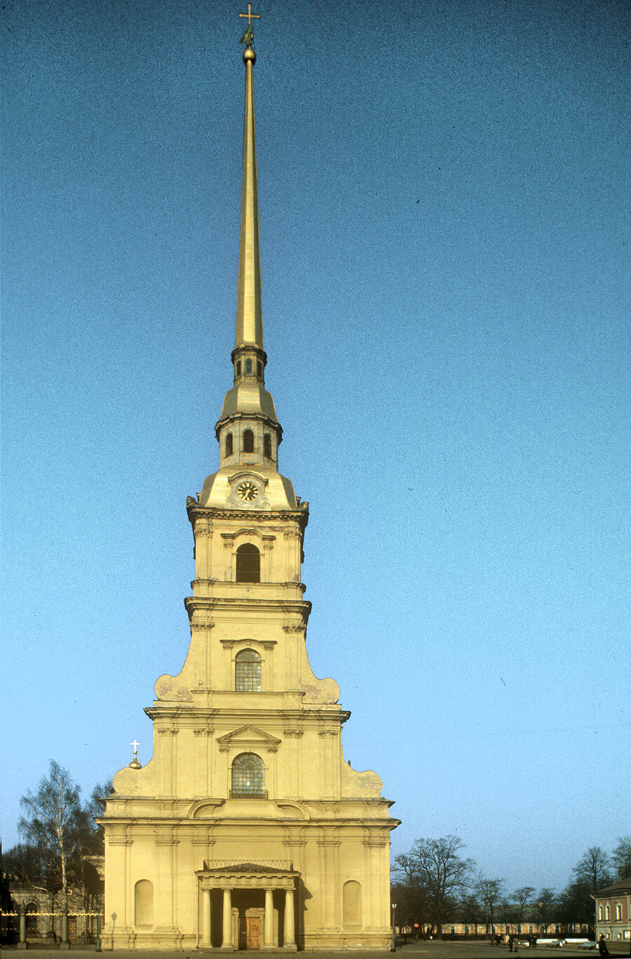  Peter-Paul Fortress. Cathedral of Sts. Peter & Paul, west view. May 3, 1984
