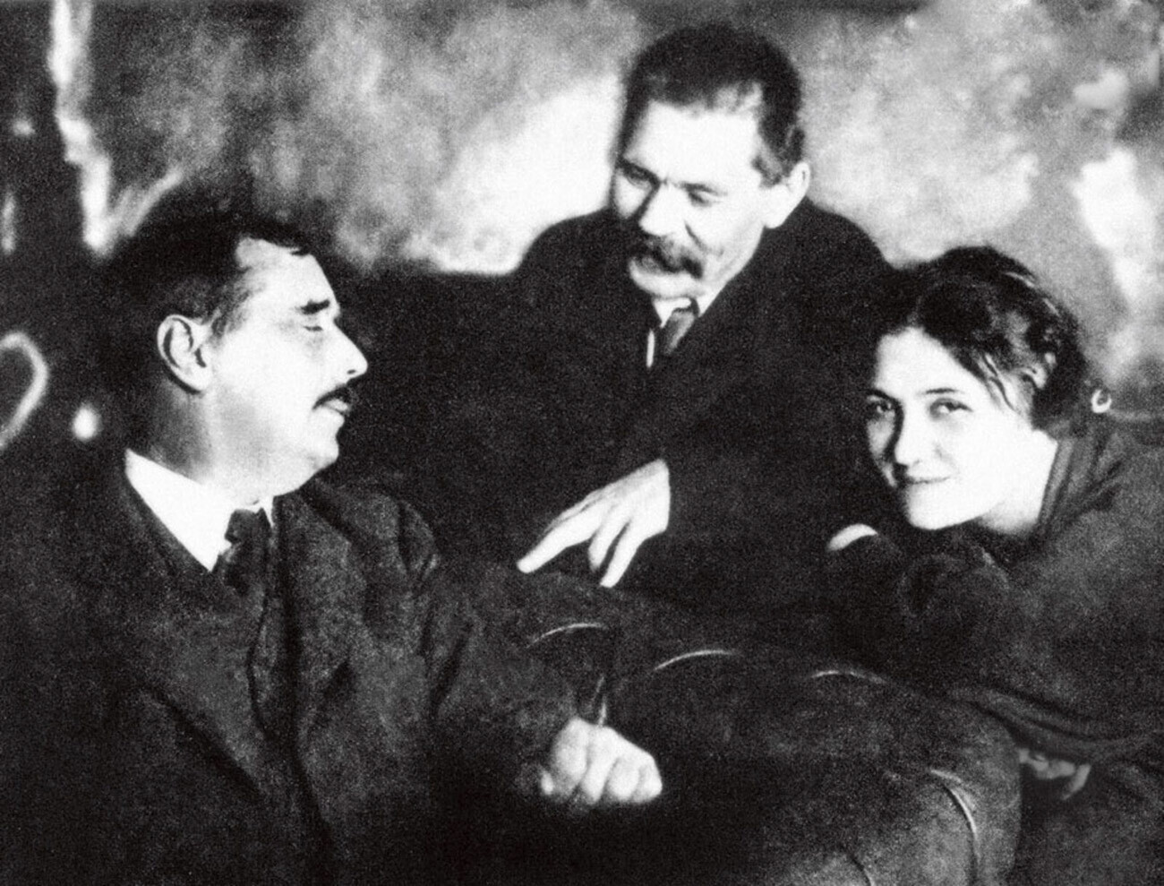 Херберт Велс, Максим Горки и Марија Будберг, 1933 година
