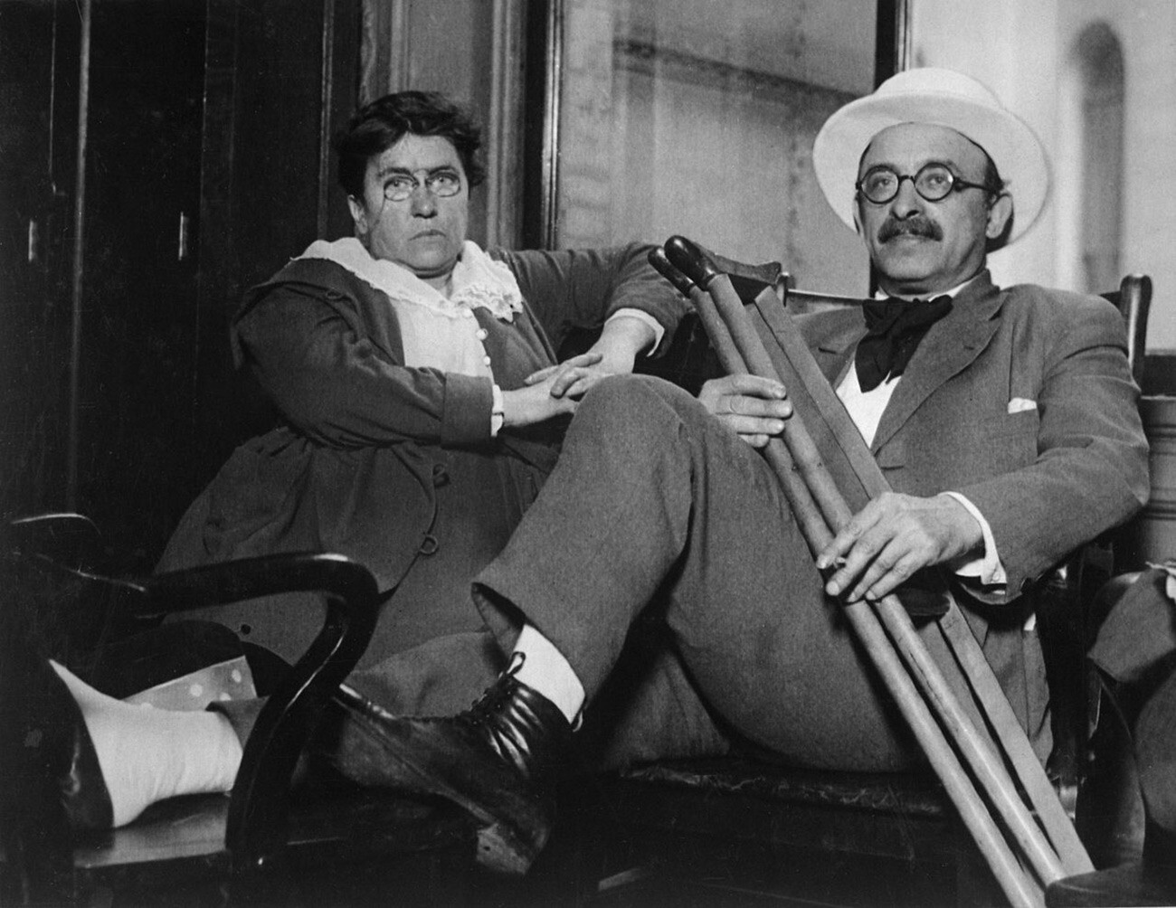 Ема Голдман и Александър Бергман около 1917-1919
