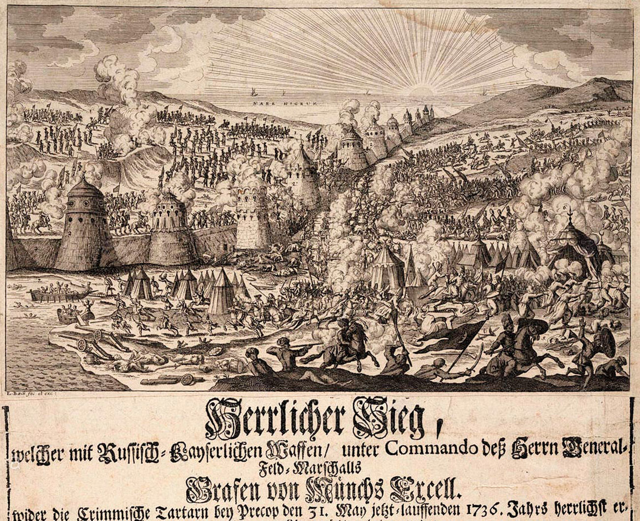 La vittoria russa in Crimea nel 1736
