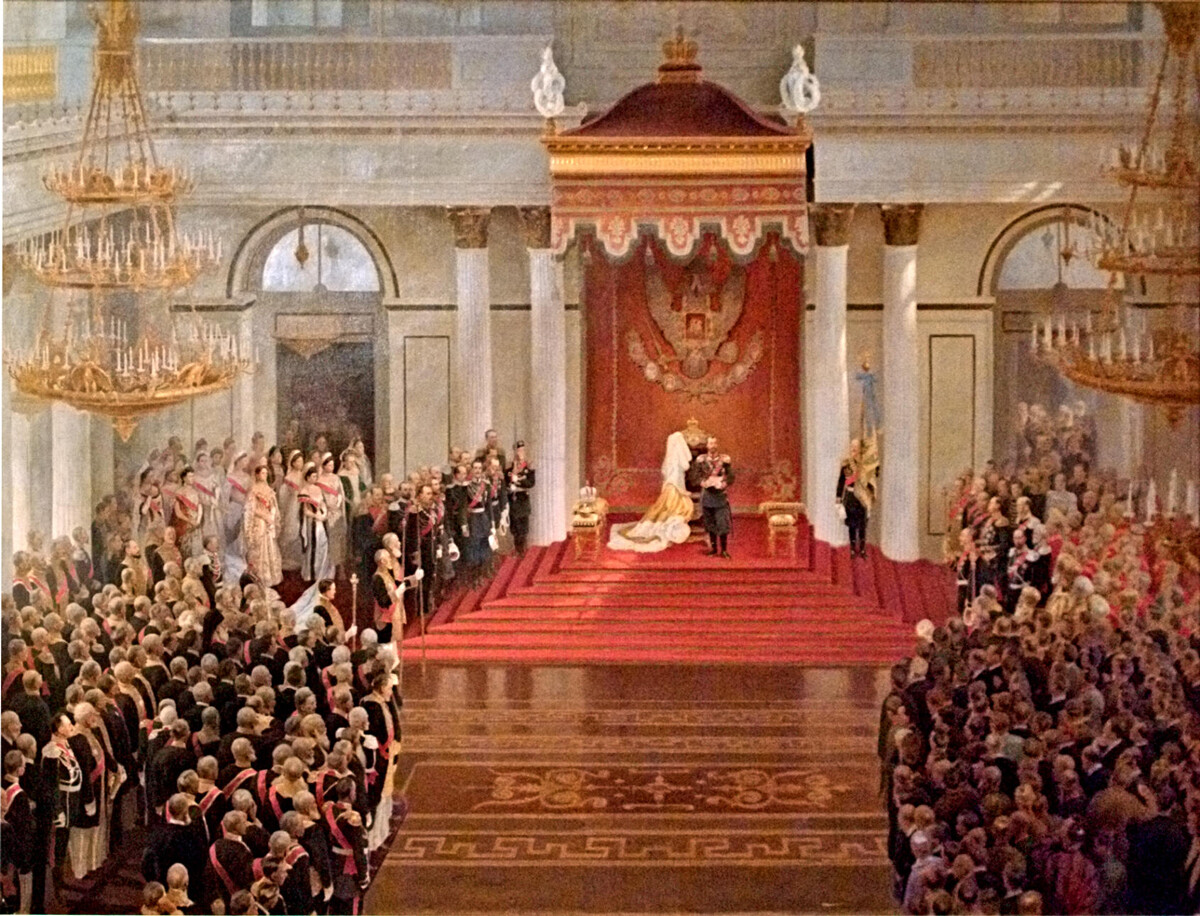 V.V. Polyakov. Reception on the Occasion of the Opening of the First State Duma on April 27, 1906 