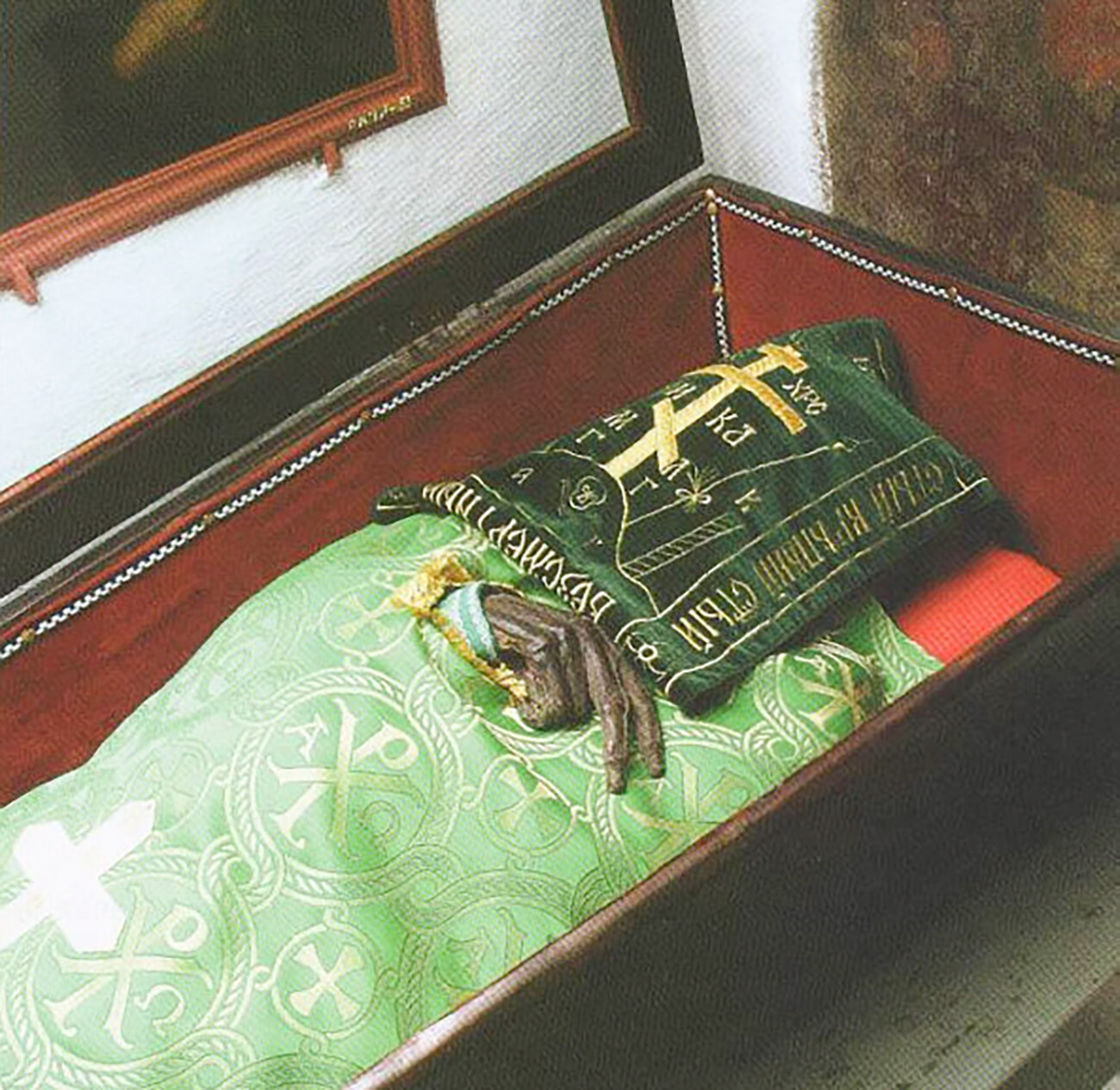Iliya Pecherskiy's relics in the Kiyv-Pechersk Lavra