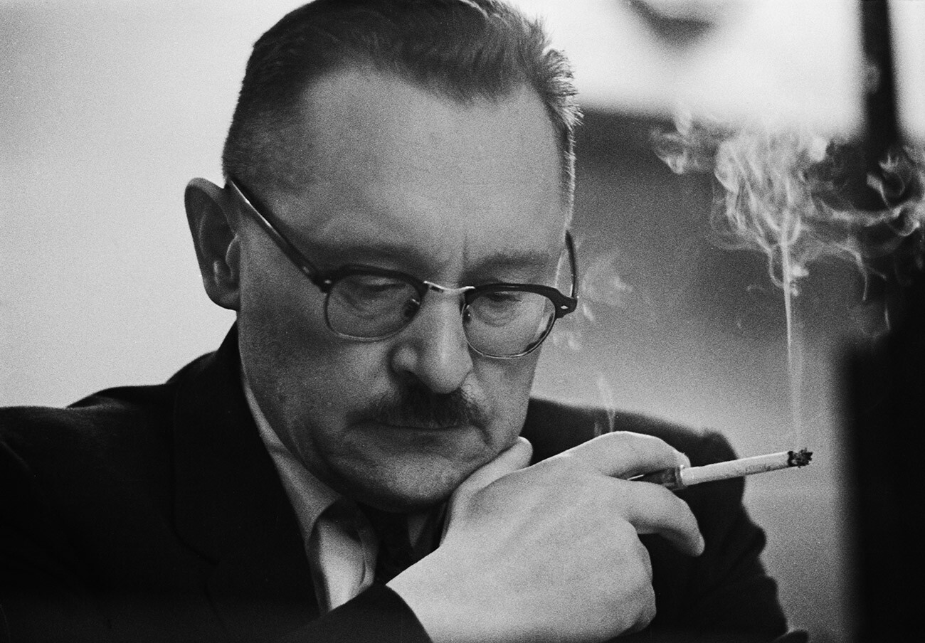 Viktor Mikhailovich Zhdanov, direttore dell'Istituto di virologia D.I. Ivanovskij dell'Accademia delle scienze mediche dell'URSS