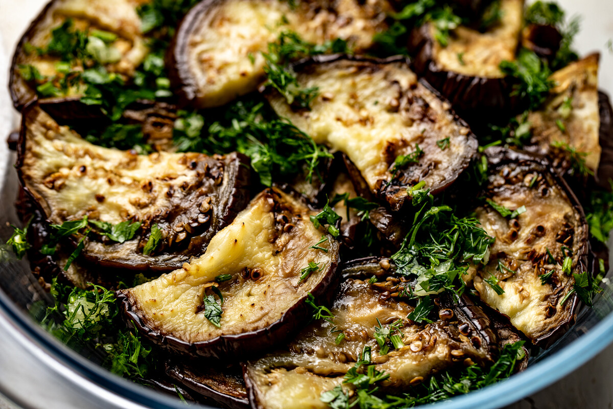 Salada marinada de berinjela do sul da Rússia (RECEITA)