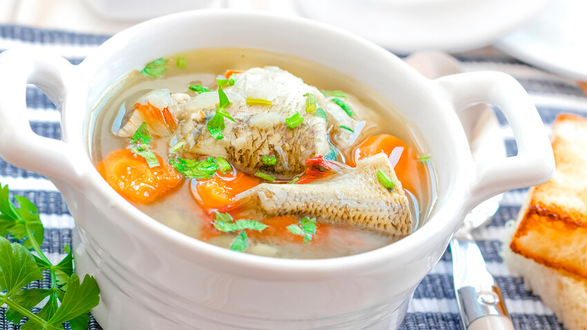 Let's cook a fish soup that's named in honor of Russia's great empress' favorite.