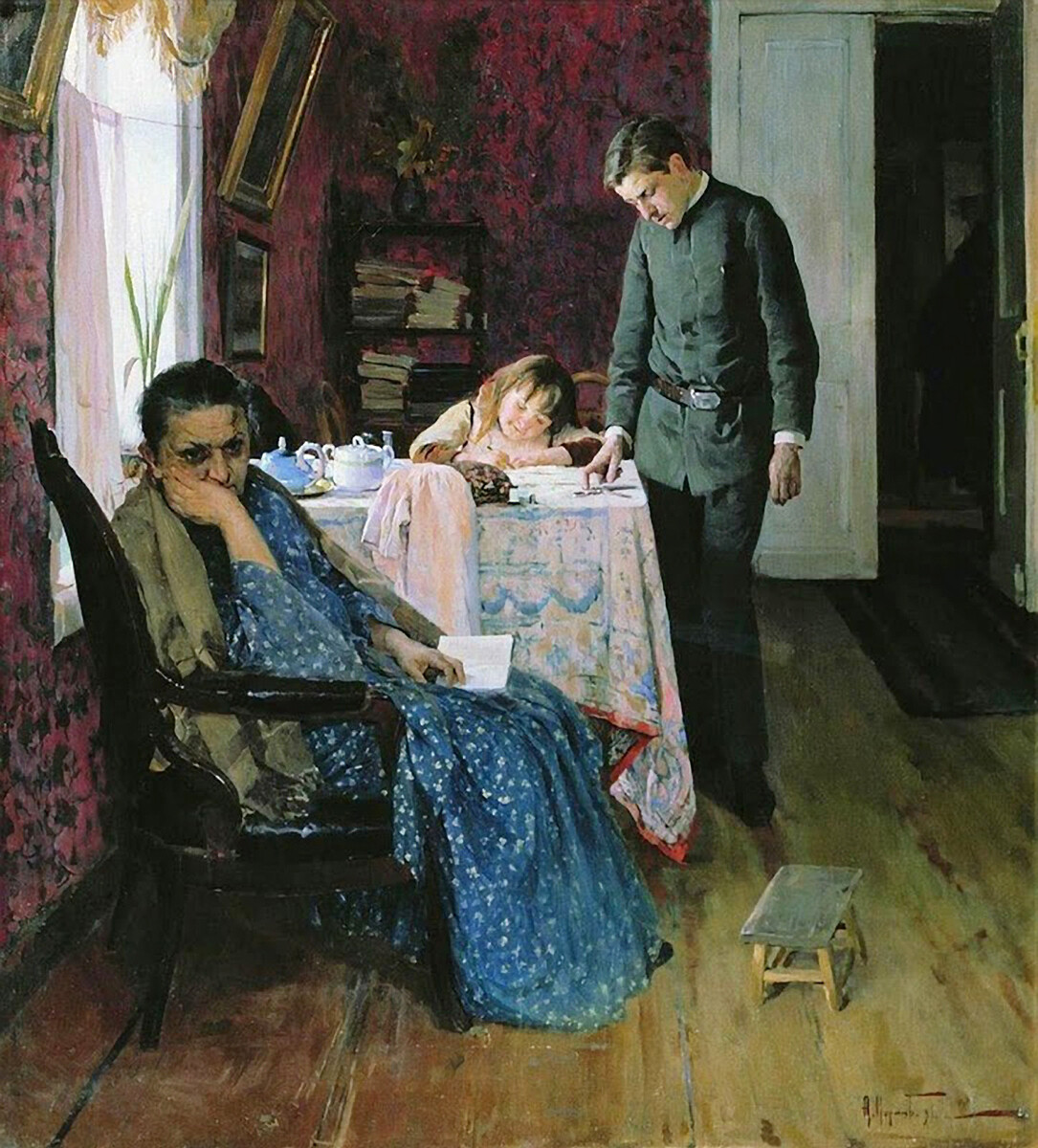 Aleksej Korin, “Bocciato di nuovo”, 1891
