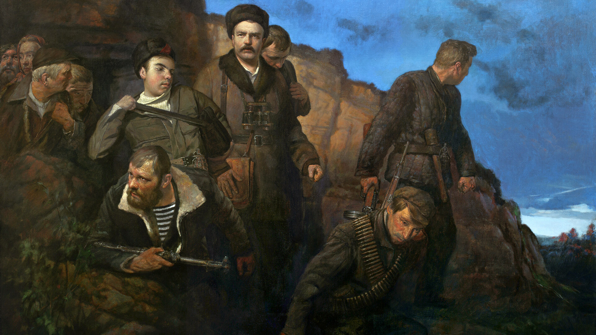 V.A. Molodtsov's detachment goes on a mission from Odessa catacombs.
