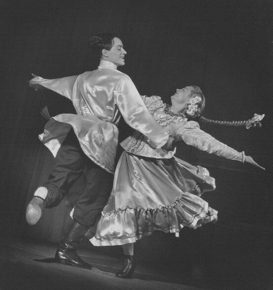 Russischer Tanz von Igor Mojssejews Ensemble, 1957.