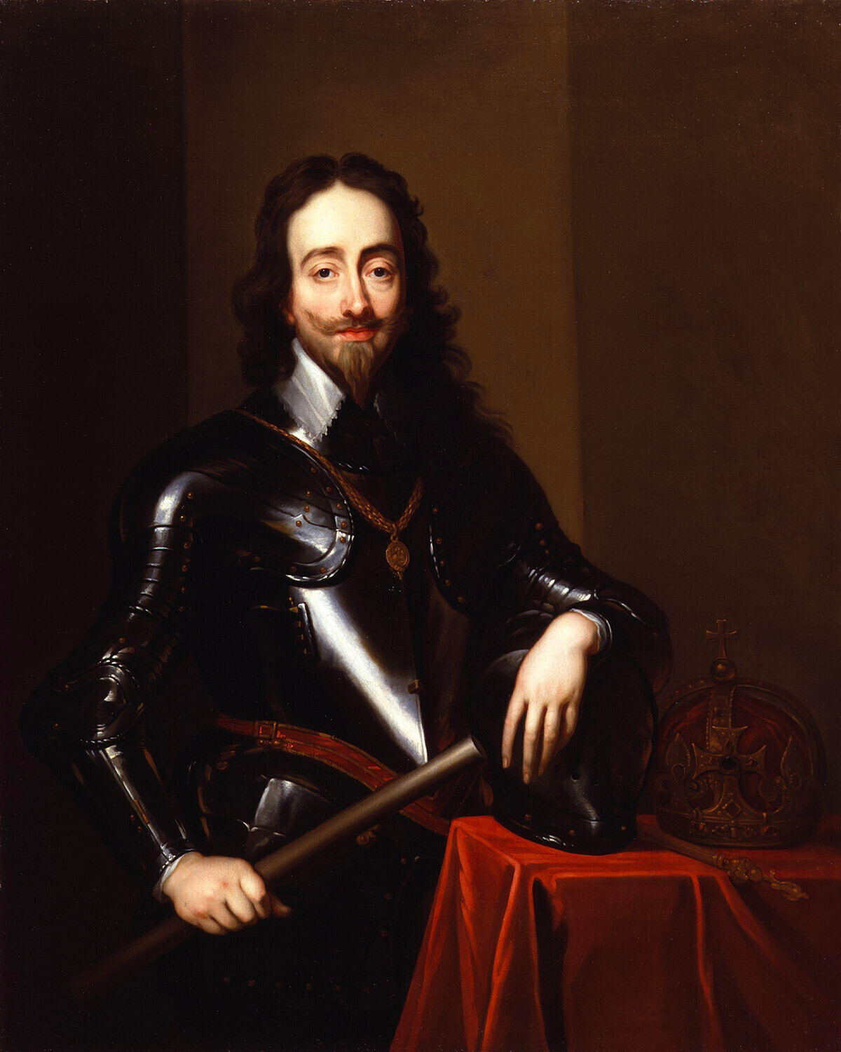 Portret angleškega kralja Karla I. Stuarta (1600-1649)