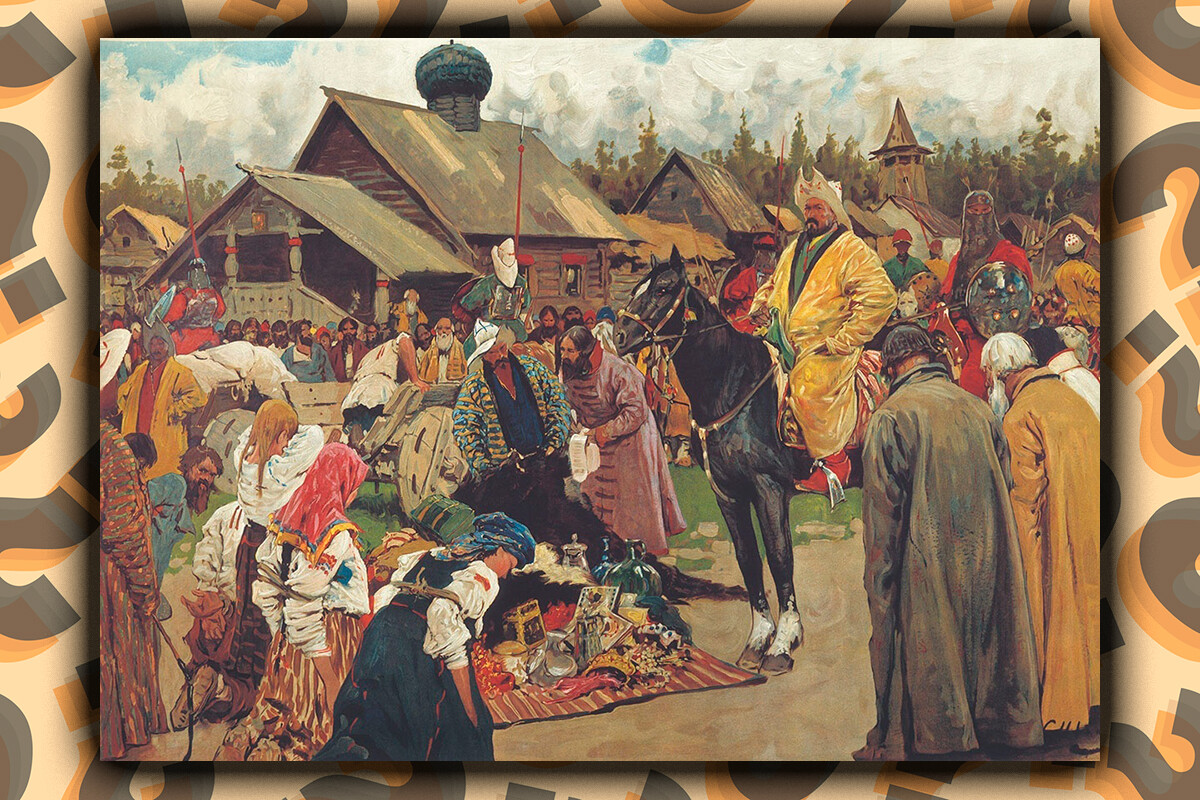 Orang-orang Baskak, 1909, oleh Sergey Ivanov.