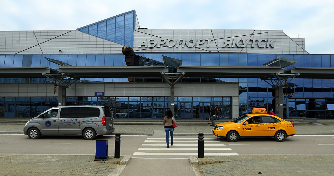 Pogled na mednarodno letališče Jakutsk
