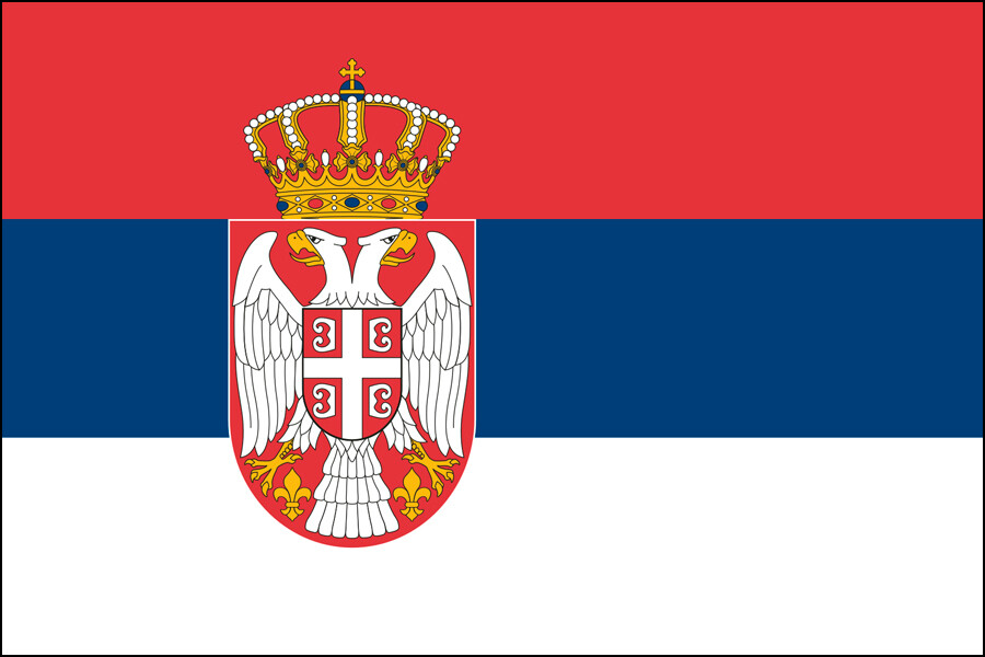 Freundschaftspins Russland-Slowenien Flaggen und Fahnen
